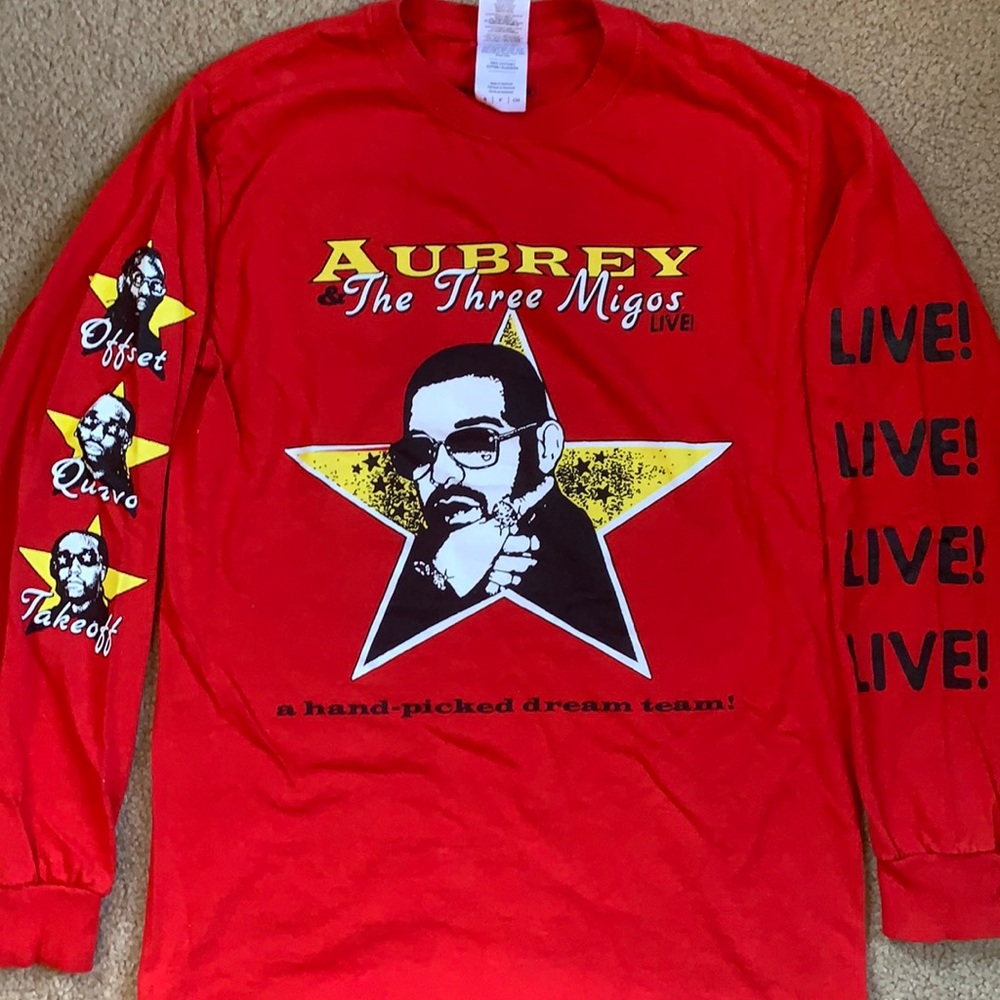 Drake & Migos Long sleeve concert tee